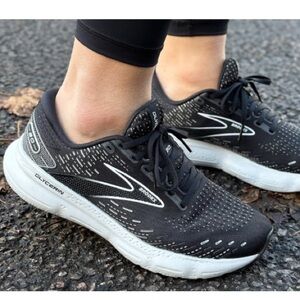 Brooks Womens Black/Grey Glycerin 2.0 Running Shoes Track / Road Size 10 M